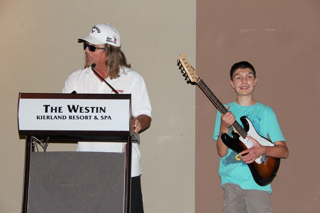Chip Saggau (Alice Cooper’s best friend) & Max during LIVE Auction