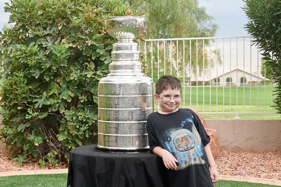 Dustin and the Stanley Cup!