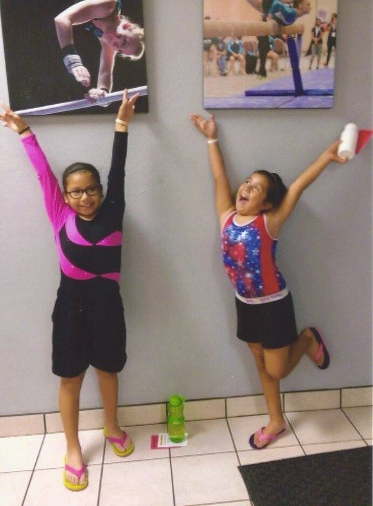 Reyna & Natalie excited to start their next session at Oasis Gymnastics