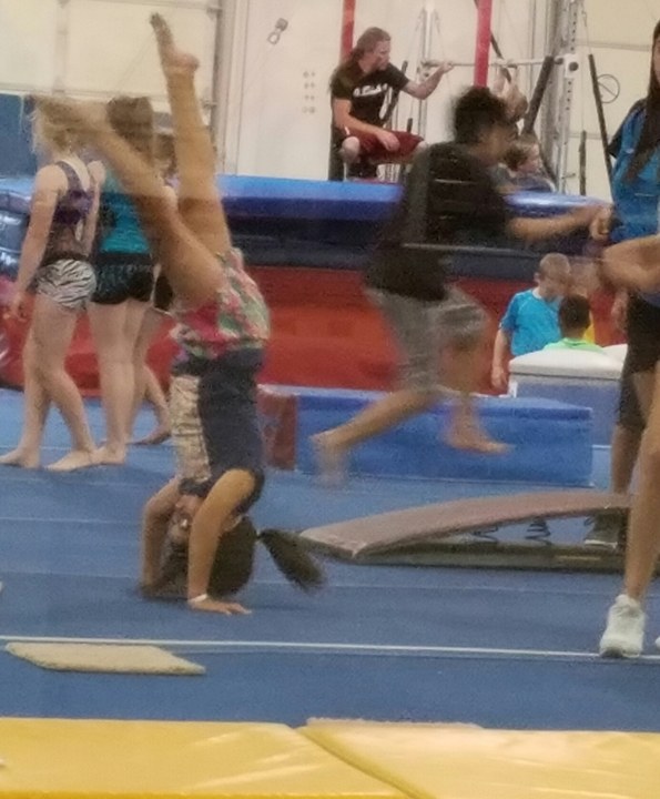 Reyna continues to be “head over heels” with gymnastics!