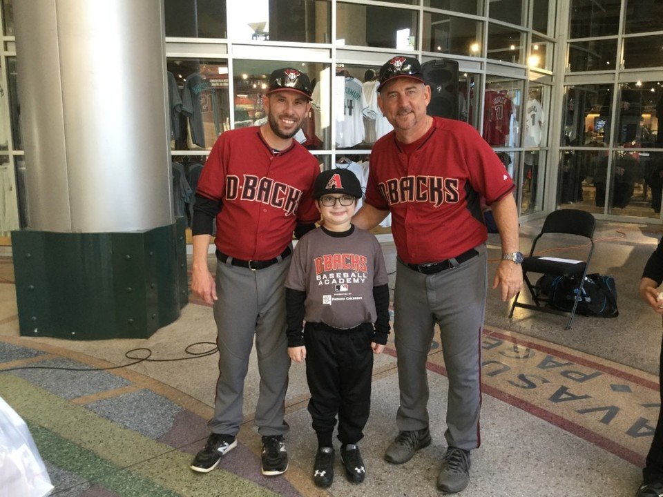 Great pics of Dustin attending Diamondbacks Camp