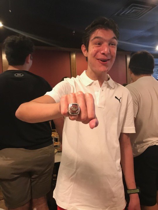 Max with his State Championship Lacrosse ring!