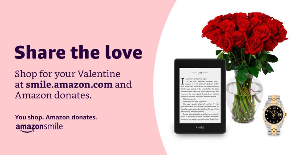 Share the Love!  When shopping at AMAZON for your Valentine, please don’t forget the SMILE program! https://smile.amazon.com/ch/26-3760773