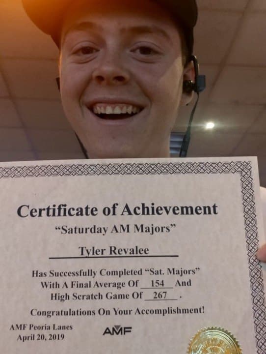 Congrats Tyler!  Good luck in the Varsity tournament!