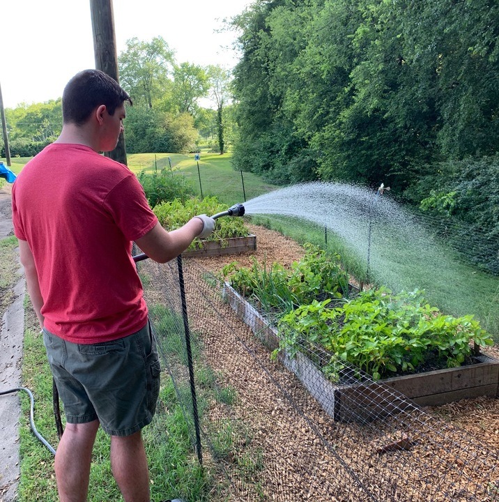 Brandt has missed lacrosse but is taking the time to take care of the garden at his church and distribute food boxes to the needy…the epitome of SERVICE!  GO Brandt!