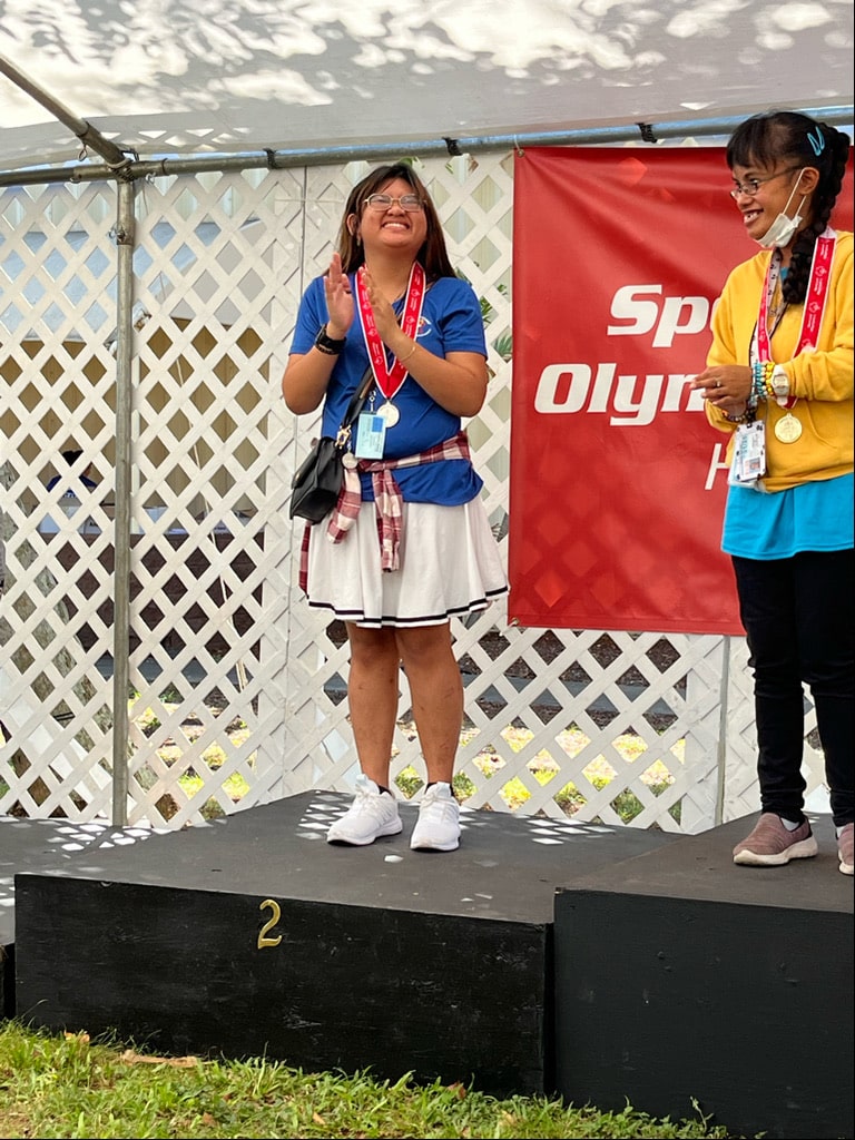 Congrats to Kristine for medalling in bowling at Special Olympics event!  GO Kristine!