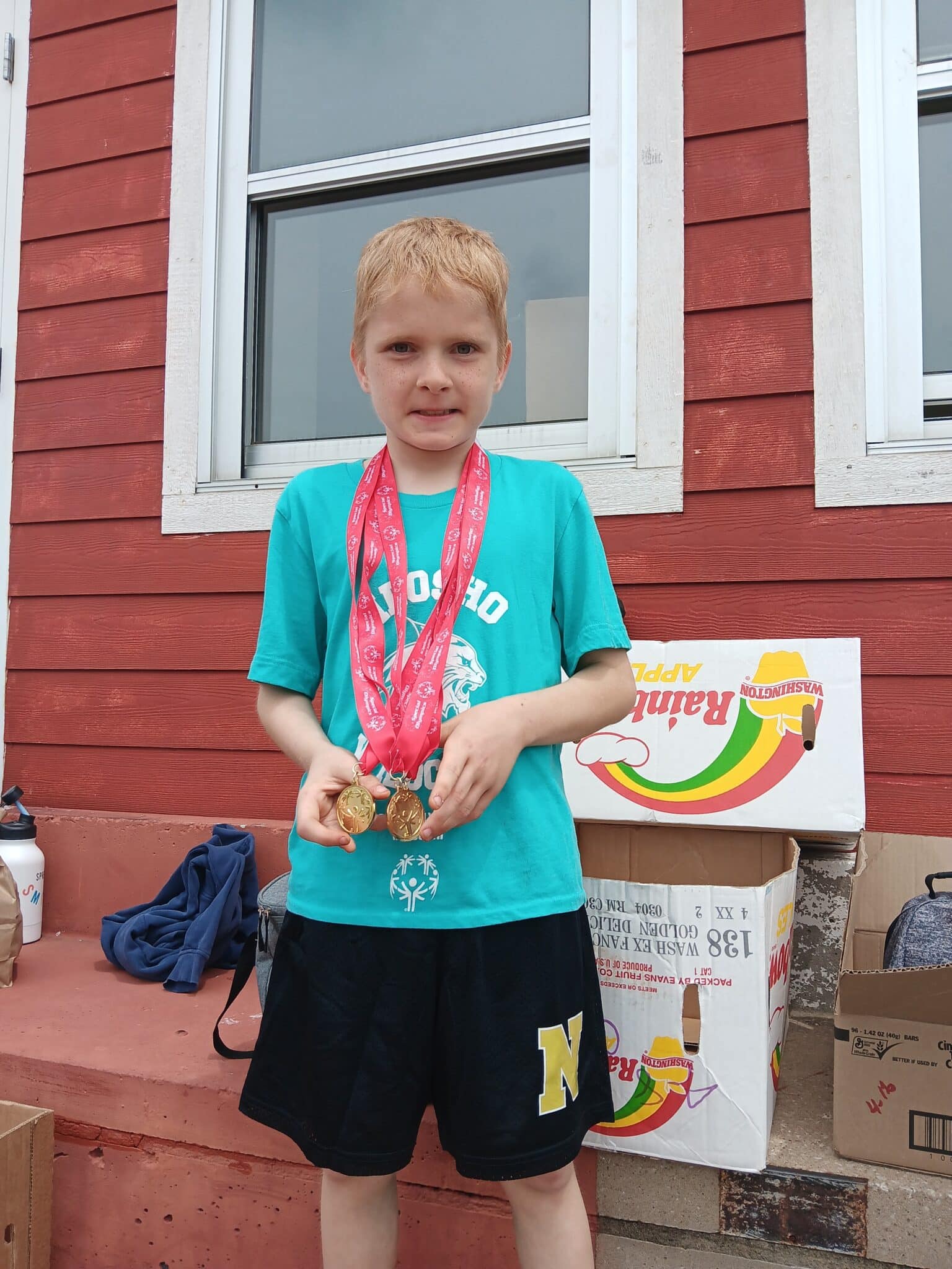 Super proud of Kai excelling in the Special Olympics!  GO Kai!